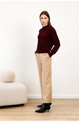 Джемпер RomGil РВ0106-ШЕ5 бордовый 