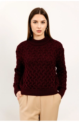 Джемпер RomGil РВ0106-ШЕ5 бордовый 