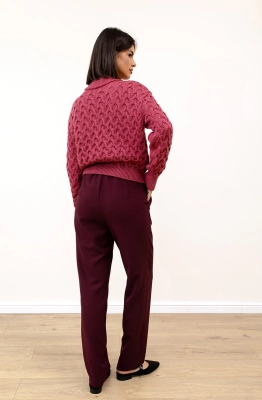 Джемпер RomGil РВ0106-ШЕ5 брусничный Джемпер RomGil РВ0106-ШЕ5 брусничный