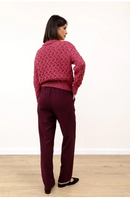 Джемпер RomGil РВ0106-ШЕ5 брусничный 