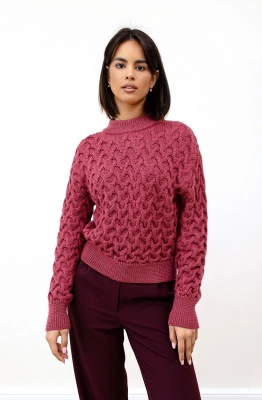 Джемпер RomGil РВ0106-ШЕ5 брусничный 