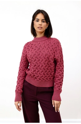 Джемпер RomGil РВ0106-ШЕ5 брусничный 