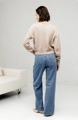 Джемпер RomGil РВ0107-ШЕ5 светло-бежевый Джемпер RomGil РВ0107-ШЕ5 светло-бежевый