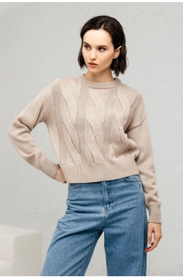 Джемпер RomGil РВ0107-ШЕ5 светло-бежевый 