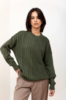 Джемпер RomGil ТЗ922Ш оливковый 