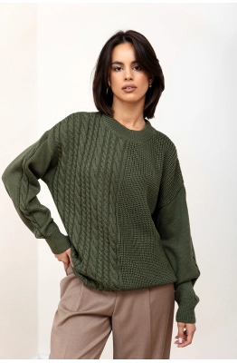 Джемпер RomGil ТЗ922Ш оливковый 