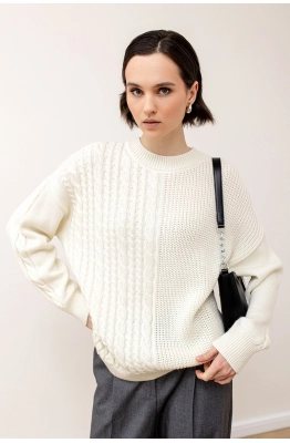 Джемпер RomGil ТЗ922Ш молочный 