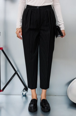 Брюки КО-КО 214260.3 черные в полоску Брюки КО-КО 214260.3 черные в полоску