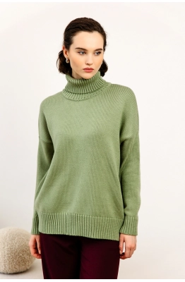 Свитер RomGil РВ0003-ШЕ1 светло-оливковый 