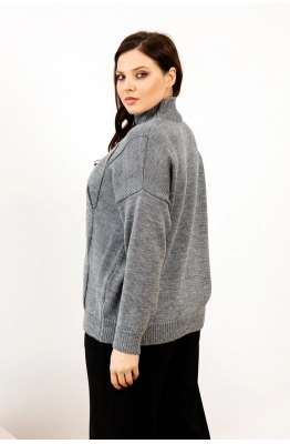 Джемпер RomGil РВ0088-ШЕ5 серый Джемпер RomGil РВ0088-ШЕ5 серый