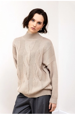 Джемпер RomGil РВ0088-ШЕ5 светло-бежевый 