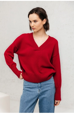 Джемпер RomGil РВ0129-ХЛ2 глубокий красный 