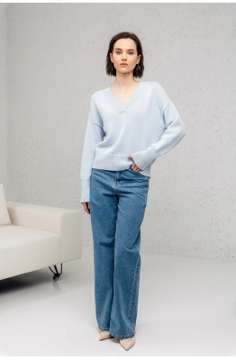 Джемпер RomGil РВ0129-ХЛ2 бледно-голубой Джемпер RomGil РВ0129-ХЛ2 бледно-голубой