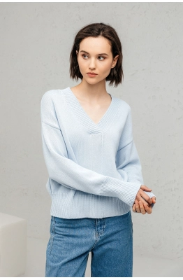 Джемпер RomGil РВ0129-ХЛ2 бледно-голубой 