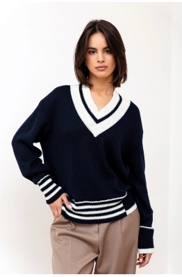 Джемпер RomGil ТЗ887Ш темно-синий 