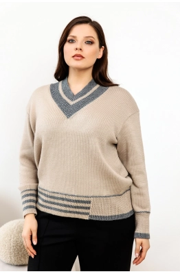 Джемпер RomGil ТЗ887Ш светло-бежевый 