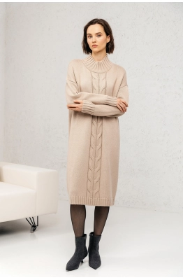 Платье RomGil ТЗ946Ш светло-бежевый  Платье RomGil ТЗ946Ш светло-бежевый