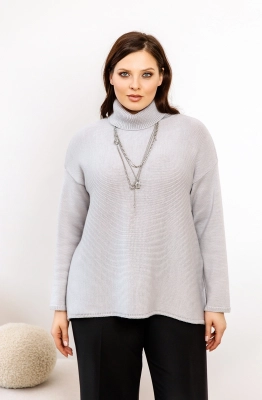 Джемпер RomGil РВ0009-ШЕ5 светло-серый