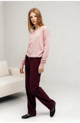 Джемпер RomGil РВ0140-ХМ5 розово-коралловый/серебро  