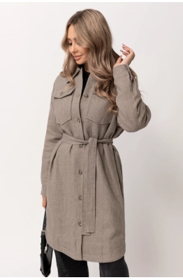 Пальто Golden Valley 7117 фиолетовый 