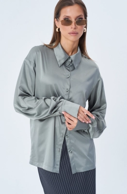 Блуза ShamSham 1006 холодный оливковый 