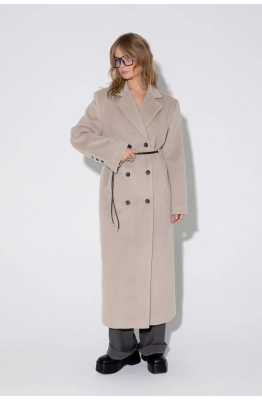 Пальто PiRS 5372 светло-бежевый  Пальто PiRS 5372 светло-бежевый