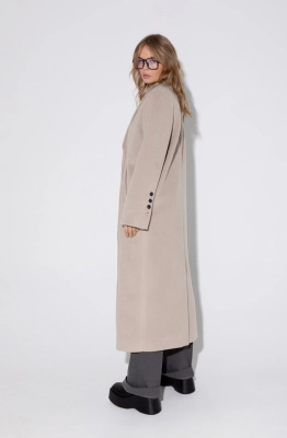 Пальто PiRS 5372 светло-бежевый  Пальто PiRS 5372 светло-бежевый