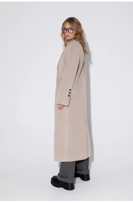 Пальто PiRS 5372 светло-бежевый  Пальто PiRS 5372 светло-бежевый