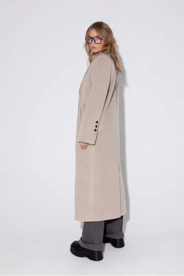 Пальто PiRS 5372 светло-бежевый Пальто PiRS 5372 светло-бежевый