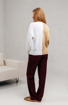 Джемпер RomGil РВ0023-ХЛ2 соломенный/белый Джемпер RomGil РВ0023-ХЛ2 соломенный/белый