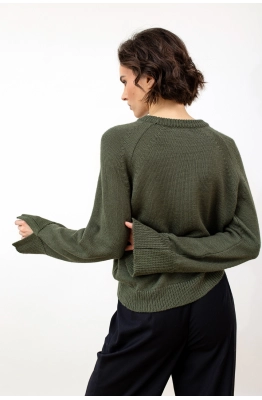 Джемпер RomGil РВ0101-ШЕ5 оливковый 