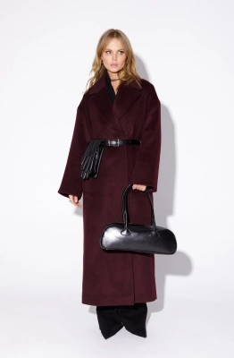 Пальто PiRS 4861 бургунди 