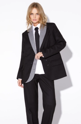 Жакет PiRS 5483 черный с серым 