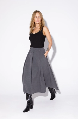 Юбка PiRS 5491 серый 