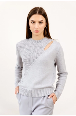 Джемпер RomGil РВ0123-ХЛ5 жемчужный серый 