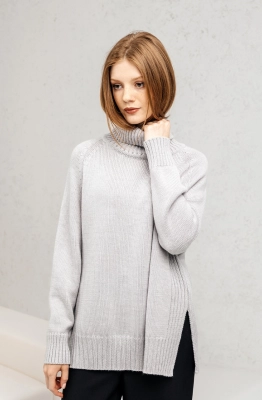 Свитер RomGil РВ0124-ШЕ5 светло-серый 