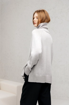 Свитер RomGil РВ0124-ШЕ5 светло-серый Свитер RomGil РВ0124-ШЕ5 светло-серый