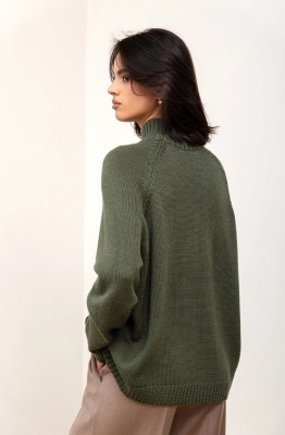 Джемпер RomGil РВ0126-ШЕ5 оливковый Джемпер RomGil РВ0126-ШЕ5 оливковый