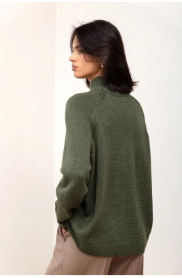 Джемпер RomGil РВ0126-ШЕ5 оливковый Джемпер RomGil РВ0126-ШЕ5 оливковый