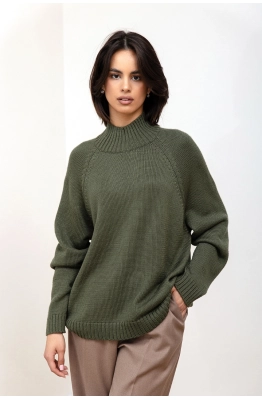 Джемпер RomGil РВ0126-ШЕ5 оливковый 