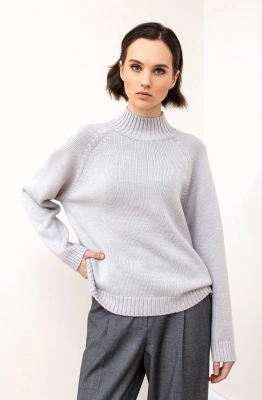 Джемпер RomGil РВ0126-ШЕ5 светло-серый 