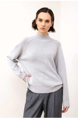 Джемпер RomGil РВ0126-ШЕ5 светло-серый 