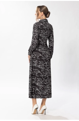 Платье Golden Valley 44085 черно-белый 