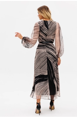 Платье EOLA 2716.1 бежево-черный Платье EOLA 2716.1 бежево-черный