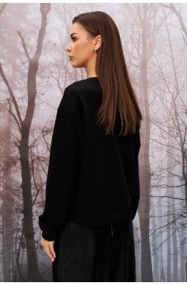 Джемпер Buter 2950 черный+пудра  Джемпер Buter 2950 черный+пудра