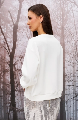 Джемпер Buter 2950 молочный+пудра  Джемпер Buter 2950 молочный+пудра