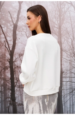 Джемпер Buter 2950 молочный+пудра  Джемпер Buter 2950 молочный+пудра