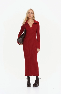 Платье THE VERY 2412 бордовый  Платье THE VERY 2412 бордовый