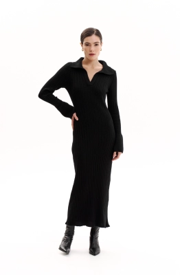 Платье THE VERY 2412 черный  Платье THE VERY 2412 черный