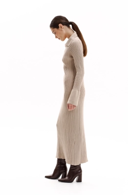 Платье THE VERY 2412 бежевый  Платье THE VERY 2412 бежевый